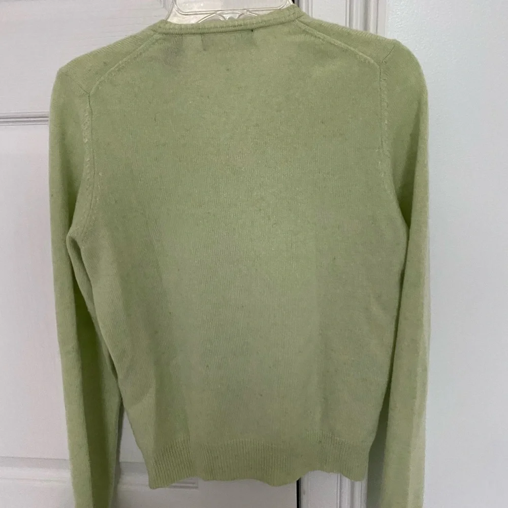 Valerie Stevens pale green 100% cashmere - Picture 3 of 4